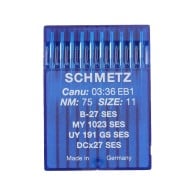 Schmetz light ballpoint needles industrial overlock B27 FFG SES size 75/11